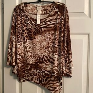 EUC Chico’s poncho top S/M